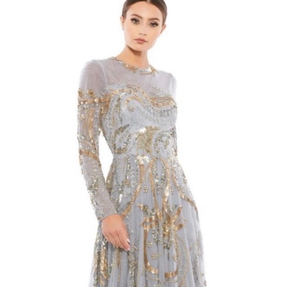 Mac Duggal Maxi Dress SİZE 8-10 - Picture 1 of 9